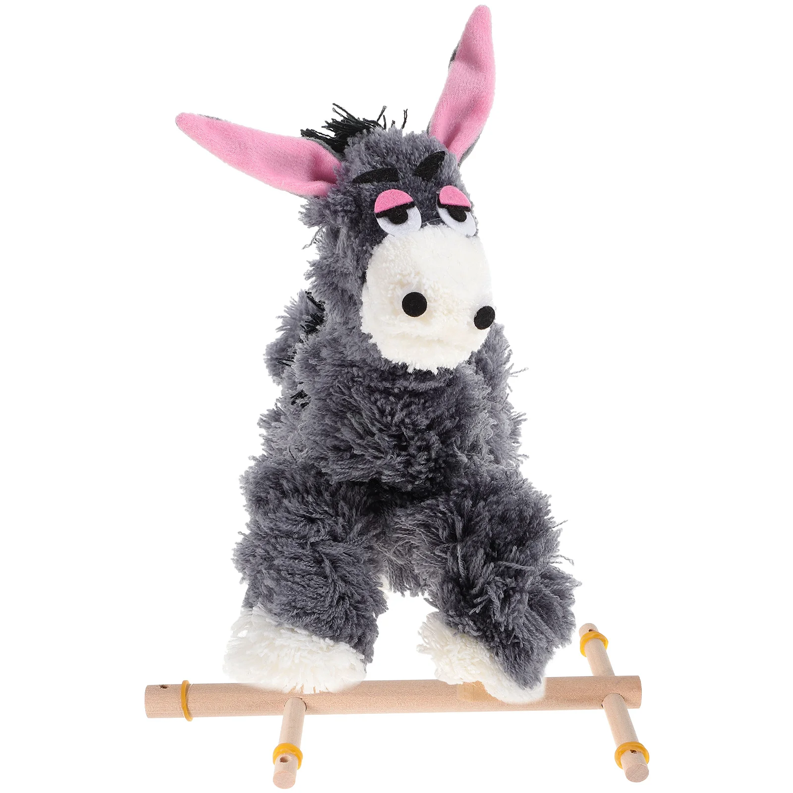 Donkey Marionette Animal Funny Animals Figure Craft Kids Toys Interesting Marionettes Suite Pine Wood Plush Puppet Show Child