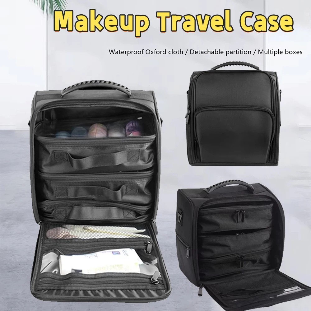 

Women Makeup Bag Set Professional Cosmetics Storage Kit PVC Hairdressing Tools Storage Box Waterproof Storage Case