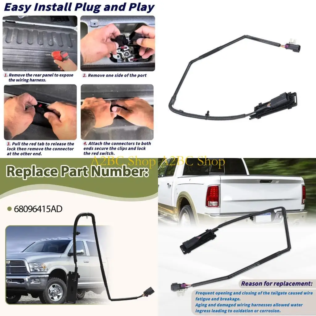 A2BC 68096415AA Tailgate Camera Wiring Harness for 1500 2500 3500 Vehicle Maintenance