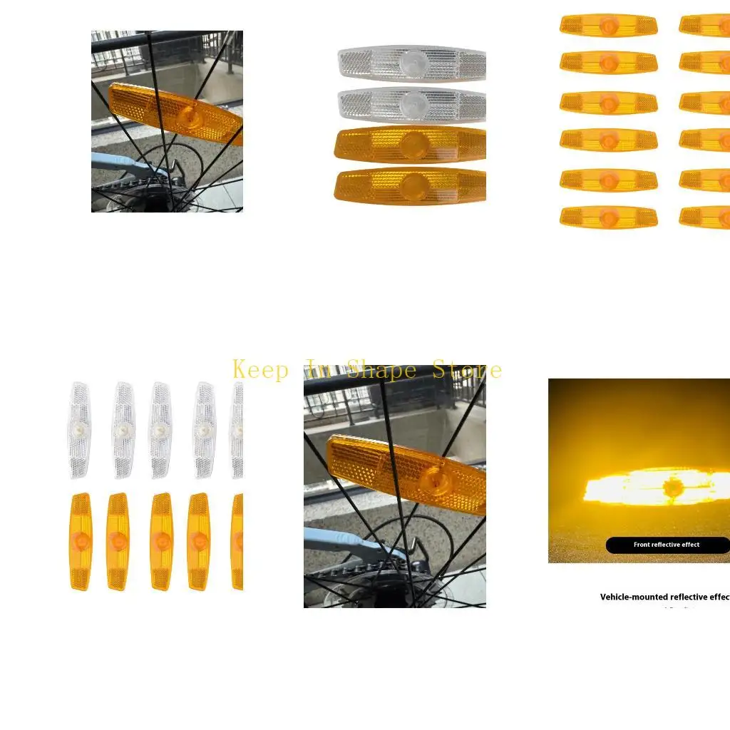 

U1JC Vehicle Reflective Spokes Light for Bikes Motorcycles Scooters Durability