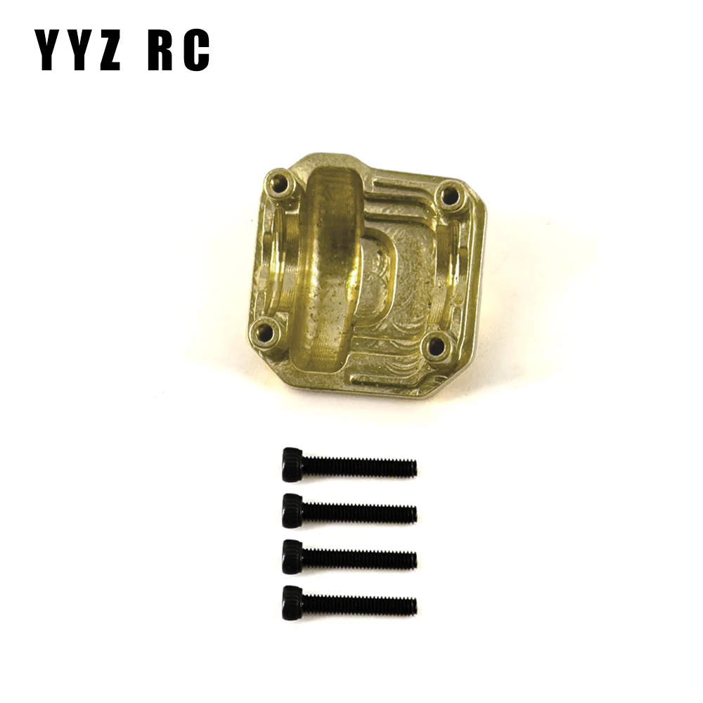 AR44 Axle Heavy Brass Differential Cover Diff Weights Metal For Axial Scx10 ii Upgrade Parts Rc Crawler Car Accessories 1/10