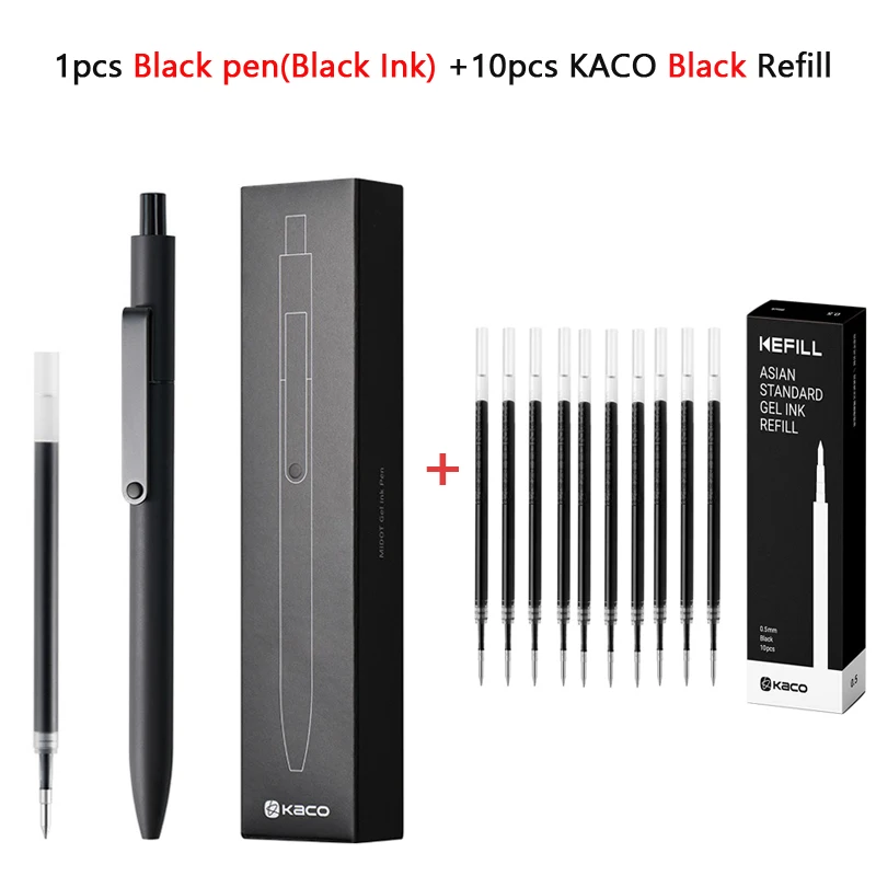 KACO 0,5 mm MIDOT Gel-Tintenstifte, schnell trocknender, glatter Druck-Schreibstift, hohes Volumen zum Aufnehmen von Prüfungen, Bewertung von Hausaufgaben, Papiere