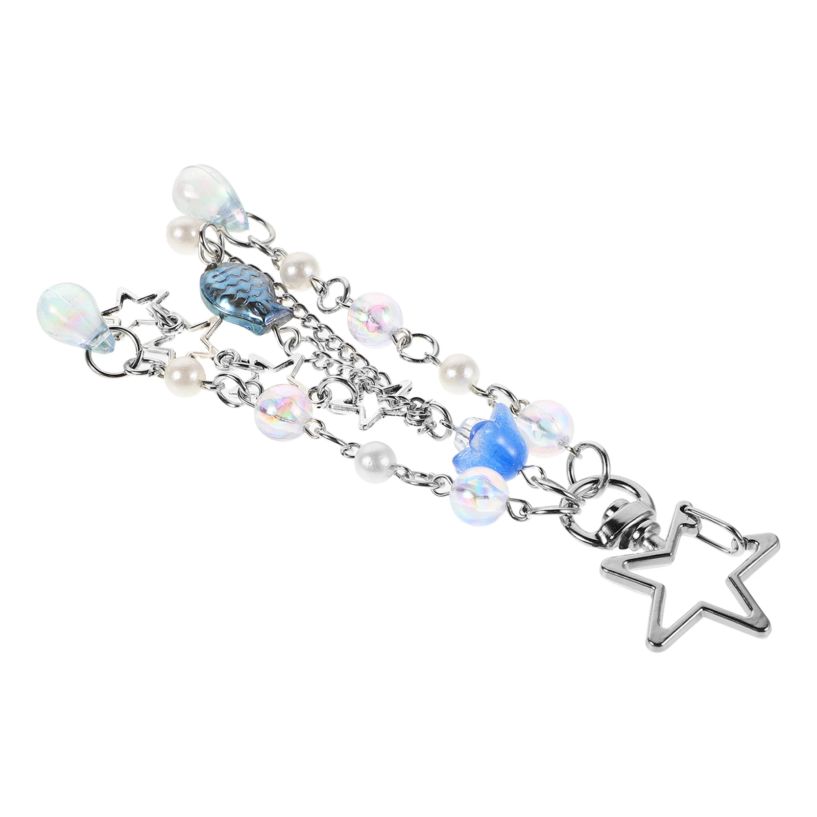 

Tassel Phone Chain Ocean Style Fish Shape Keychains Cute Accessories Handbag Backpack Pendant Decorative Charm