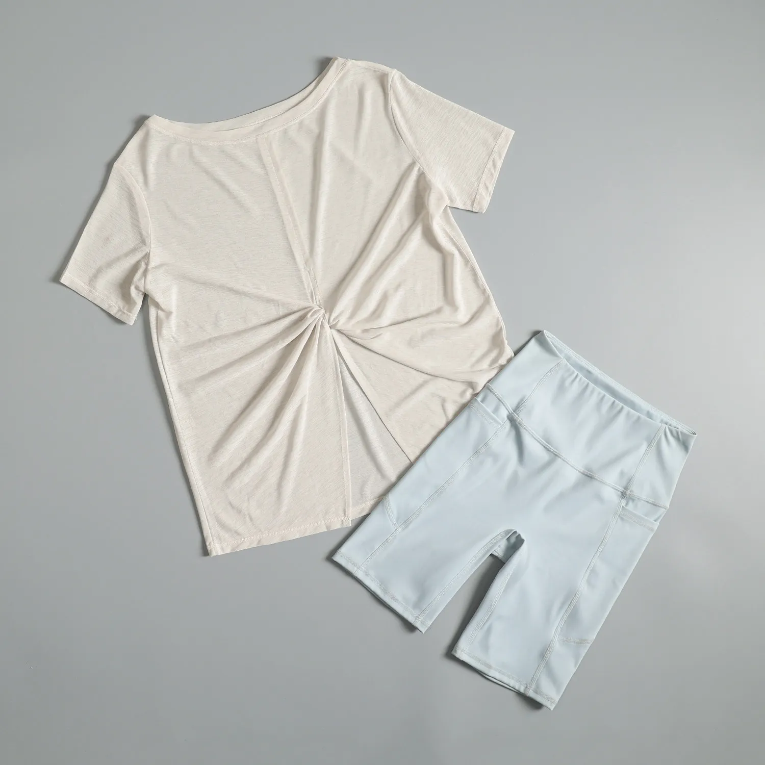 

High-end sports suit for women summer Pilates training yoga clothes high-waisted hip-lifting running fitness cycling pants