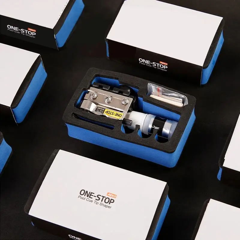 

ONE-STOP Multi Functions Billiards Tip Repair Change Tool Easy to Use Maintenance Accessories Kit for Pool/Snooker Cue Tip