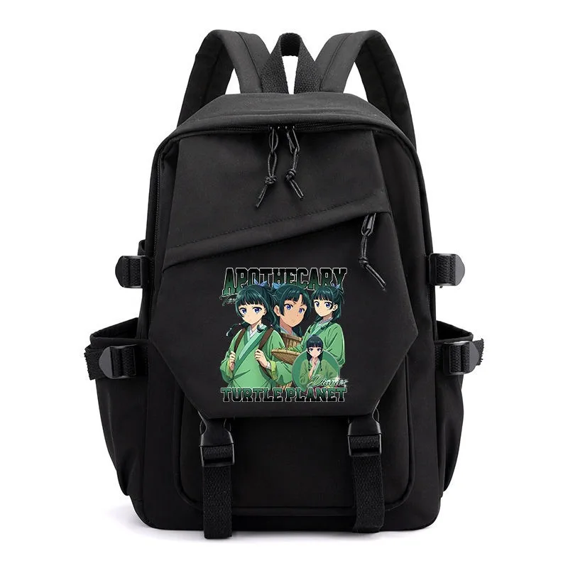 Kusuriya No Hit209 Pain Anime School Bags, Black White Blue,The Apothecary Diaries, Student Kids and Teens, Girls and Boys