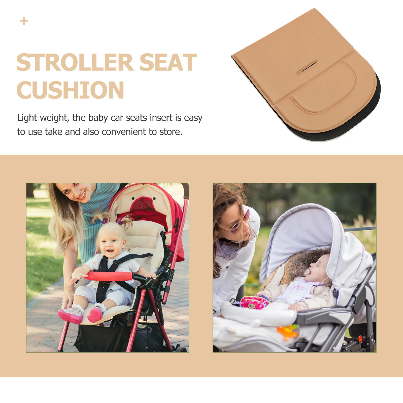 เบาะรองนั่งเด็กอเนกประสงค์แบบหนา ผ้าฝ้ายเนื้อนุ่ม สำหรับรถเข็นเด็ก เก้าอี้สูง ถอดซักได้ สำหรับเด็กแรกเกิด