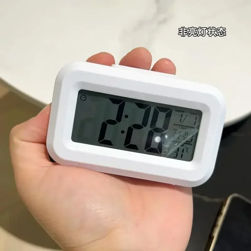 Mini Clock LED Digital Alarm Clock Backlight Snooze Data Time Calendar Desktop Multifunction Electronic Backlight Table Clock
