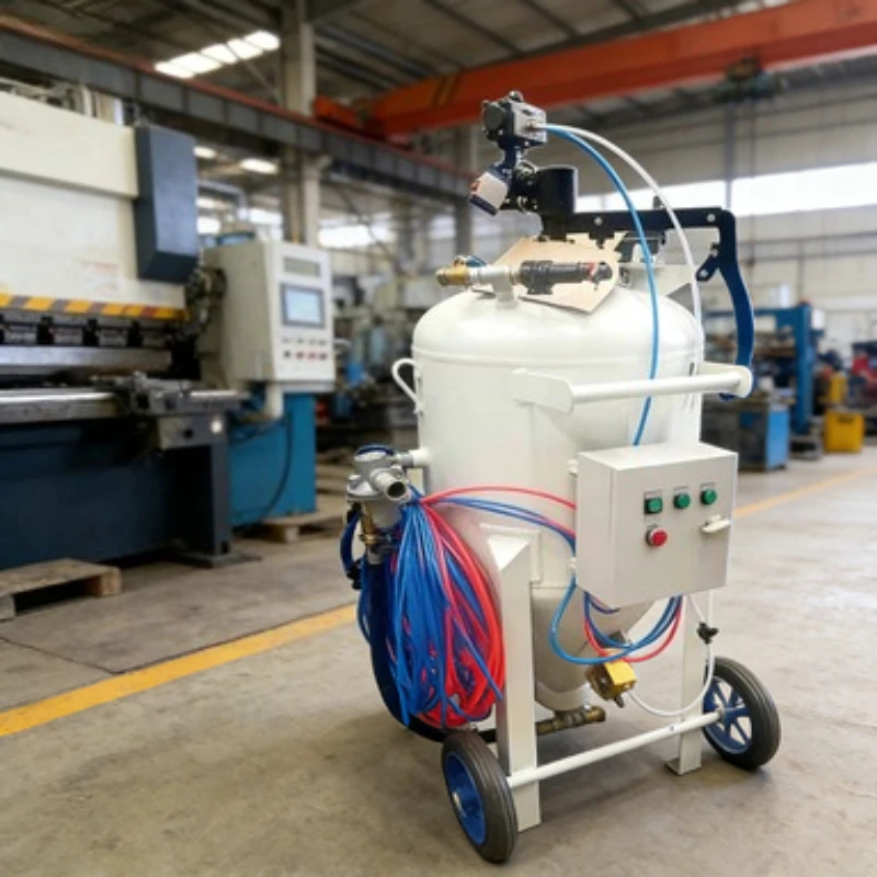 

Rust Remove High Pressure Wet Mobile Sandblaster Pot Manual Sand Blasting Machine Tank