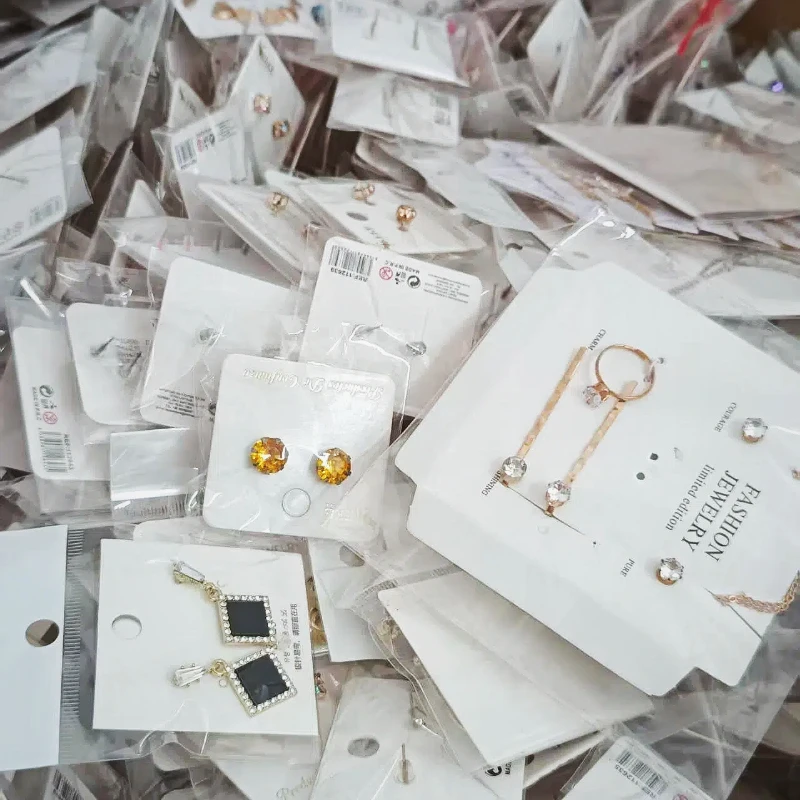 

Random 1/10/20/50 Piece Silver Jewelry Set Women Silver Tone Necklace Stud Earrings Thin Bracelet Classic Office Accessory