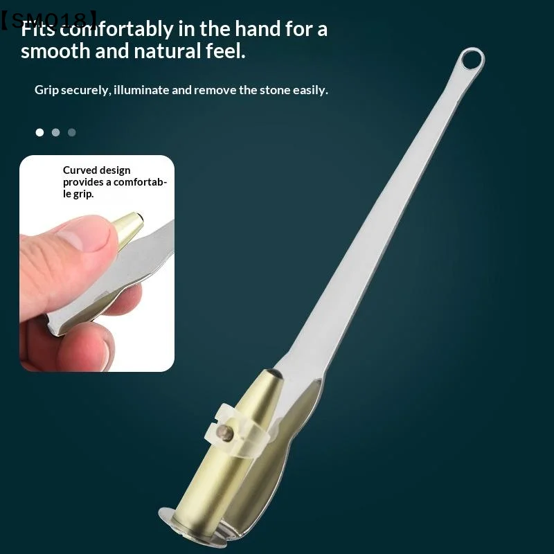 Multifunctional LED Stainless Steel Ear Wax Remover Tool 1Pcs Efficient Tonsil Stone Cleaner for Home Oral Care Routine