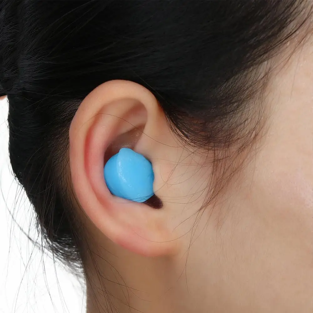 Multicolor Silicone Ear Plugs 1Pair Noise Reduction Earplugs Sleeping Learn Workplace Safety Waterproof Swimming Earplugs