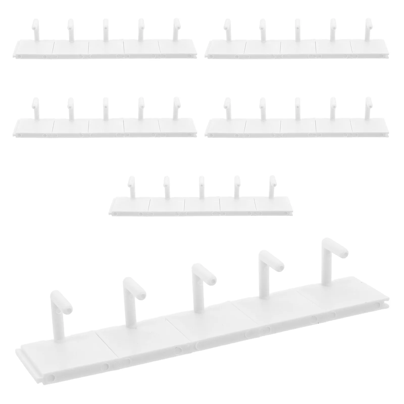 

6 комплектов пластиковых подставок для тренировок по нейл-арту с эффектом кошачьего глаза, немагнитные, белые, для демонстрации типсов, съемные, для салонов красоты и обучения