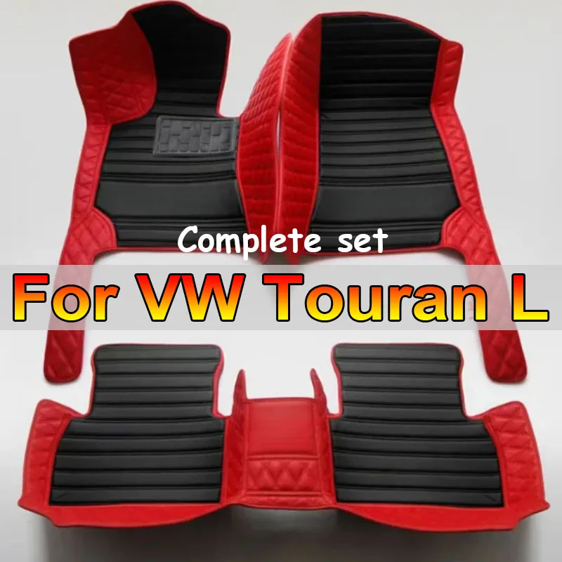 

Автомобильные коврики для VW Volkswagen Touran L Seven Seats 2016 2017 2018 2019 2020 2021, пользовательские автомобильные подушечки для ног, аксессуары для интерьера