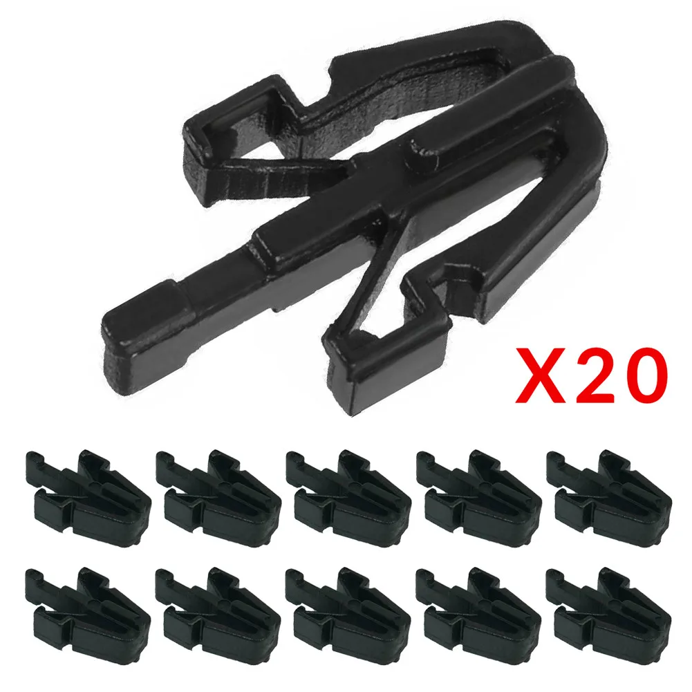 20pcs Car Clips Plastic Screw For Chevy GMC Colorado Canyon Grille Retainer Clips 2004-12 Auto Fastener Clips Car Accessories