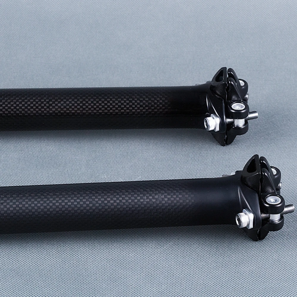 Bicycle Seatpost Carbon Fiber Bicycle Road MTB Bike Seat Tube Diameter 27.2mm 30.8mm 31.6mm Length 350mm 400mm 450mm