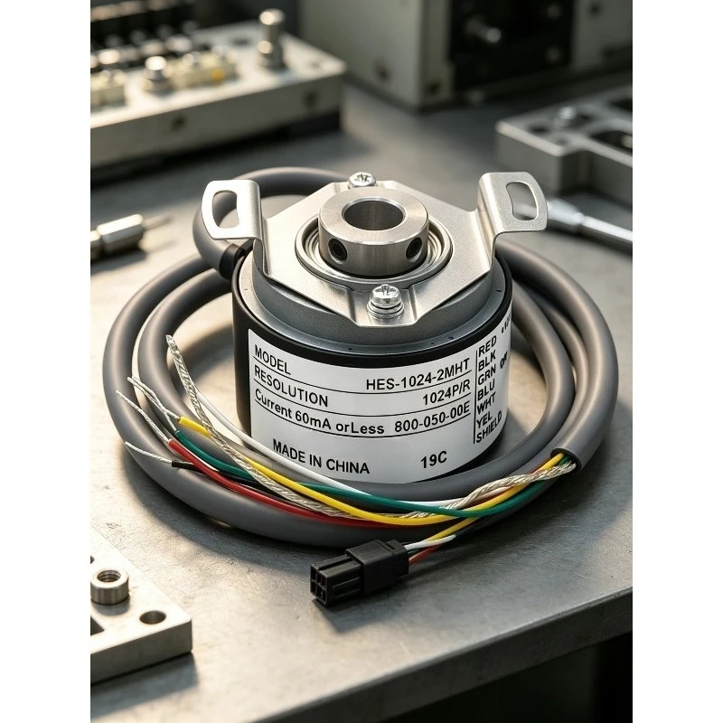 High Precision Industrial Incremental Hollow Shaft Rotary Encoder HES-1024-2MHT Servo Motor Feedback Sensor