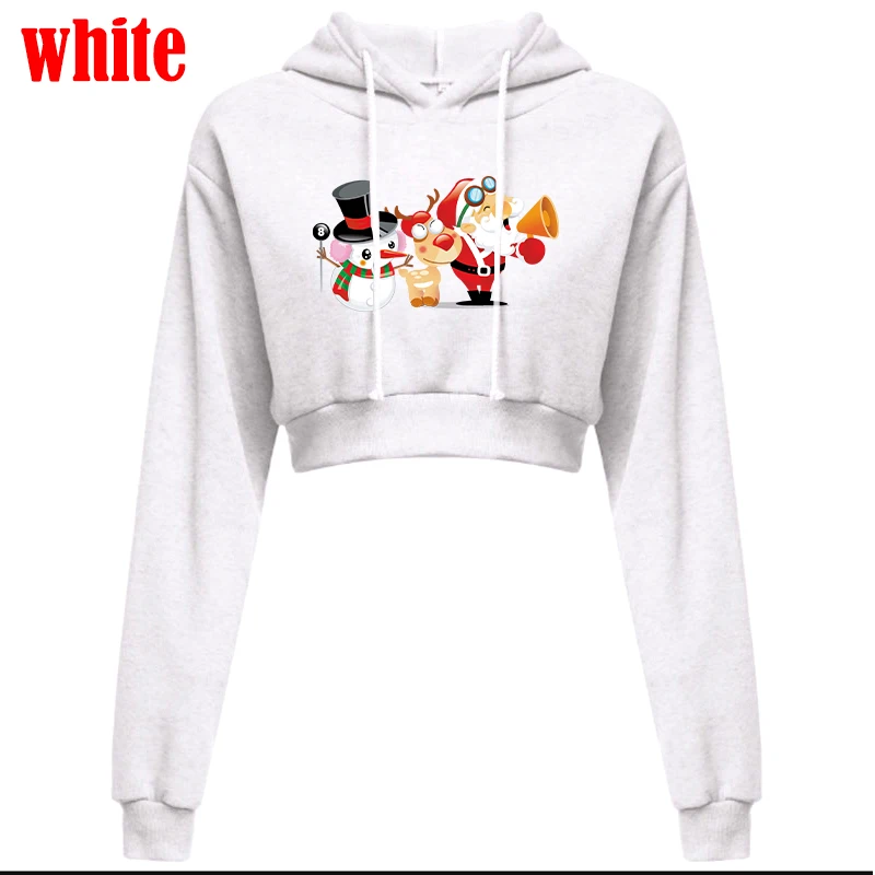 Spring and Autumn Christmas Red Hoodie Women's Cute Printed Top Long Sleeve Hoodie Sportswear Fashion Sports Hoodie