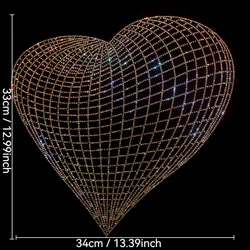 Fashion Sparkling rhinestone 3D love hot stamping hot stamping clothing accessories DIY Sweater diamond decoration on clothing