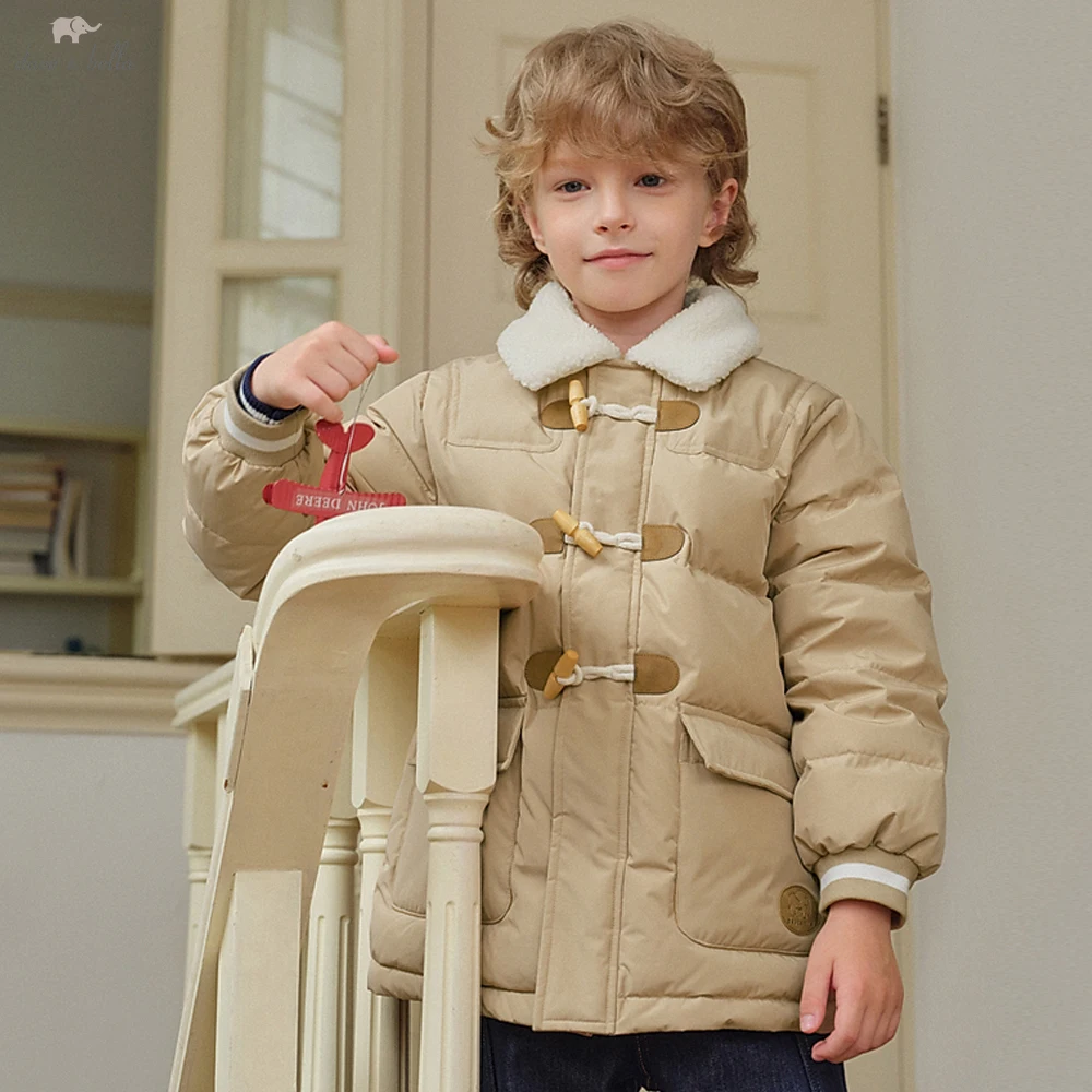Dave Bella Boys Thicken Down Parka Jacket Children Winter Warm Hooded Down Coats Waterproof Outwear Clothes DK4242603