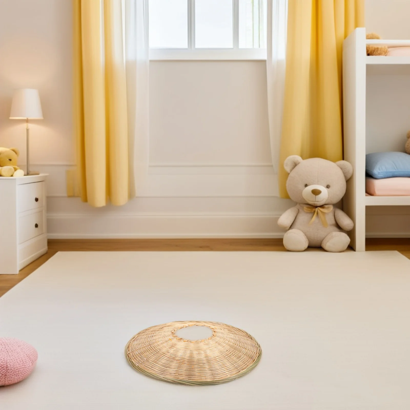 أطفال الساموراي اليابانية الخيزران القش مخروطي للعب في الهواء الطلق حماية من الشمس تأثيري زي الهالوين