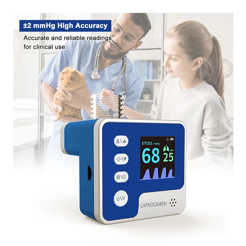 OLIVE Handheld Veterinary ETCO2  Capnography Device For Pet  And Vital Sign ing