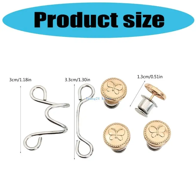 Regulowane talii P8DB stopy klamry rozszerzenia talii Wyjmowane klamry talii do regulacji dżinsów i