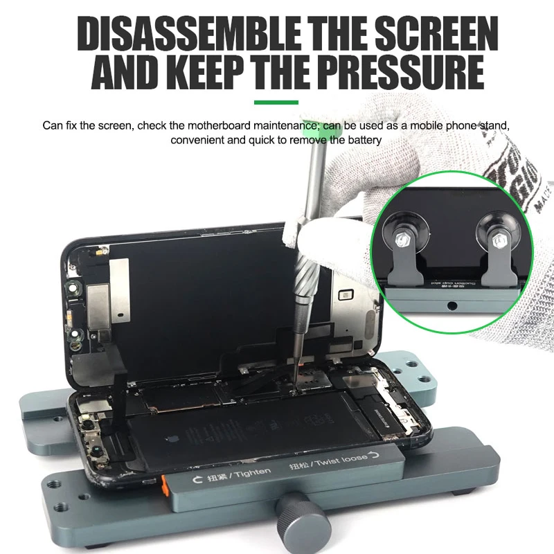 

RELIFE RL-601S mini 3 in 1 Multi-function disassemble Screen Pressure Holding Fixture Removal Mobile Phone Back glass cover