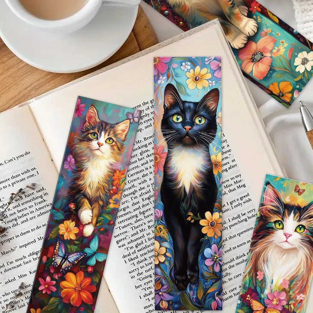 32 pièces, signet fleur chat, adapté à la rentrée scolaire, Noël, Halloween, enseignants, lecteurs et anniversaires.