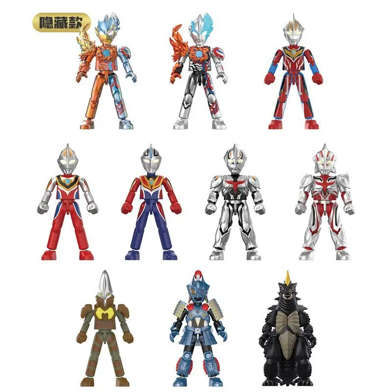 

Blokees Ultraman Sparkling Edition Blind Box Series12 Building Block Assembly Model Children Birthday Gift Toys Home Decorations
