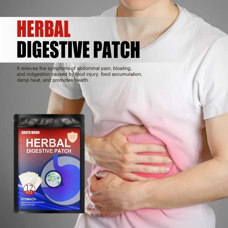 Herbal Digestive Patch Relieve Liver Stomach Pain Improves Digestive Patch for Promotes Body Detoxification Liver Clean Sticker