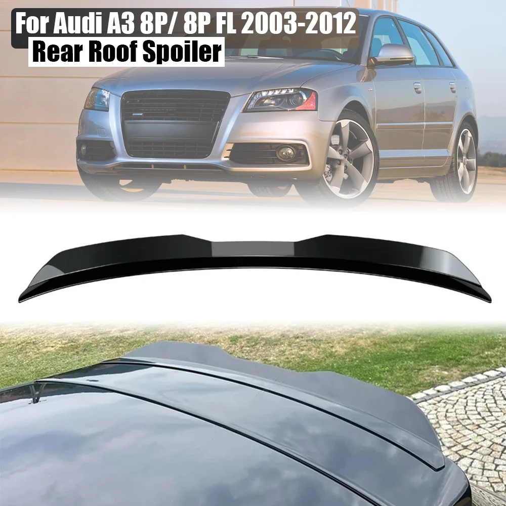 

Rear Wing Rear Roof Boot Spoiler Tail Wing Rear Spoiler For Audi A3 8P FL Sportback 2003-2012 Glossy Black / Carbon Fiber Look