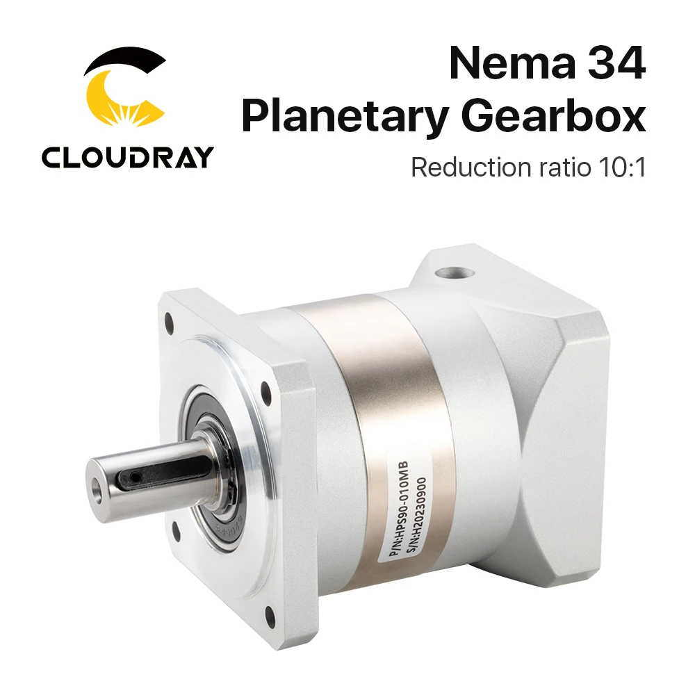 cloudray planetary gearbox motor velocidade reducer nema34 stepper motor ratio 101 14 mm input 01