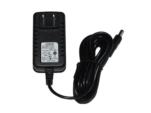 Power Adapter 12V 1.5A, Barrel 5.5/2.1mm, US 2-Pin Plug, ZY-12-18W