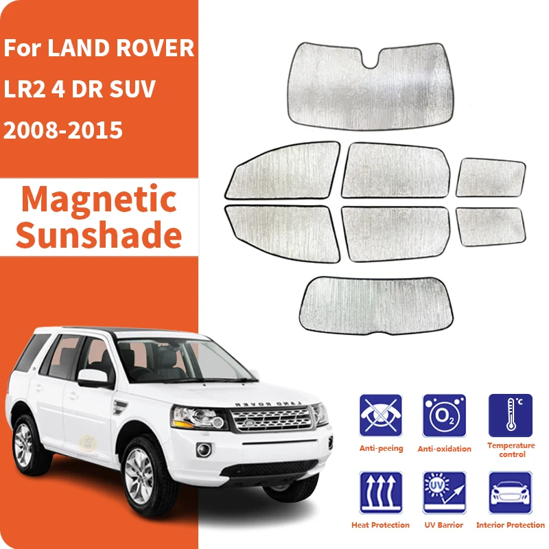 Custom Car Window Sunshade Anti-UV Car Sun Window Visors Sunshade Covers Accessories For LAND ROVER LR2 4 DR SUV 2008-2015