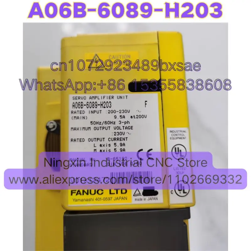 Used A06B-6089-H203 Function Intact