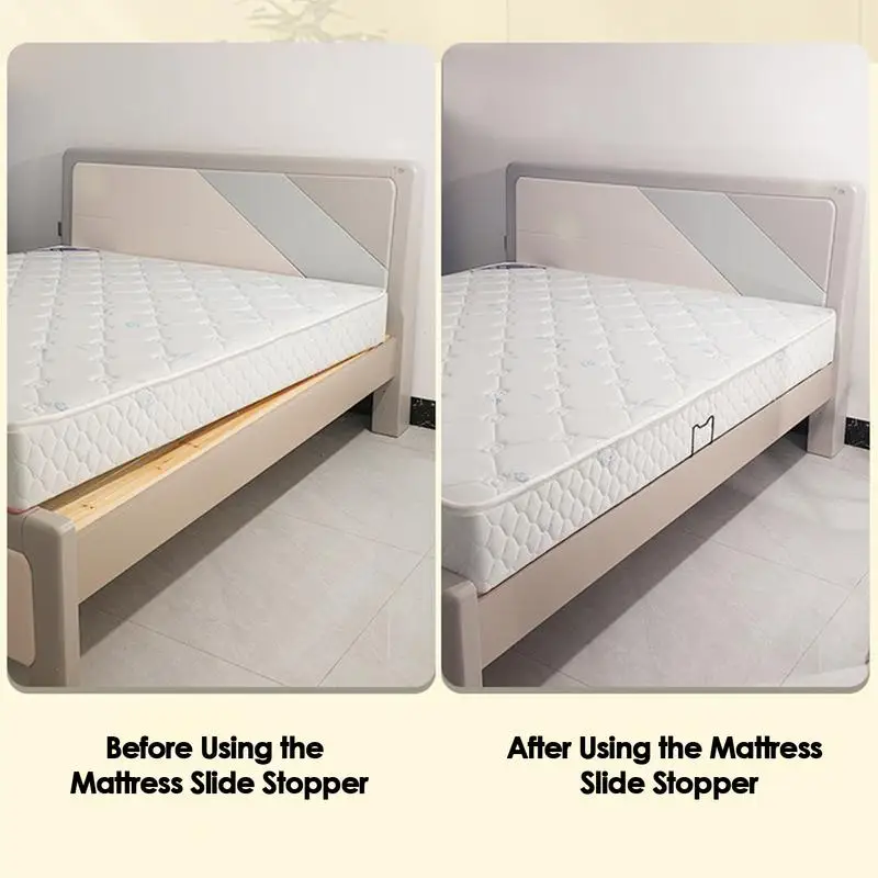 Bed Frame Mattress Slide Stopper Iron Nonslip Mattress Gripper Gaskets Easy To Install Mattress Stabilizer household accessories image 2