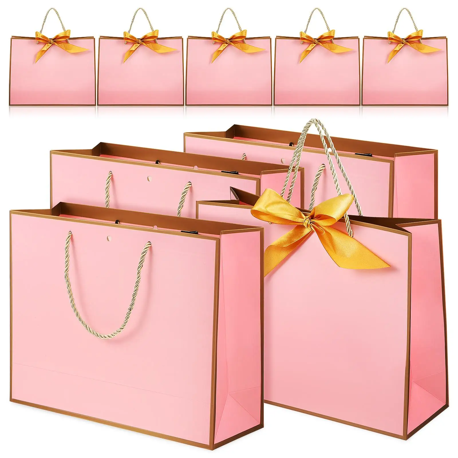 

10 Pcs Bags Thick Gift Storage Paper 32x25x11cm Wedding Party Favor Shopping Party Favor Bag Present Storage Bag