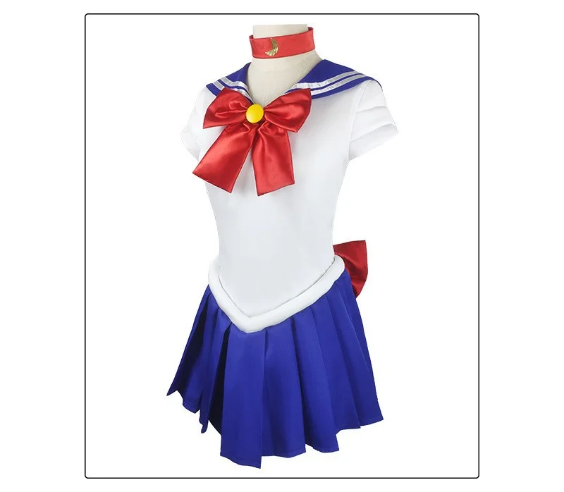 Adults Kids Cosplay Anime Sailor Costume Moon Tsukino Usagi Meiou Setsuna Chibiusa Dress Halloween Suit Party Clothing - view 6