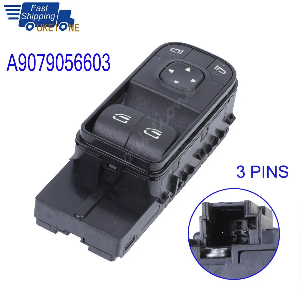 

A9079056603 Electric Power Mirror Window Switch Lifter Button Part for 2018- 2021 Mercedes Benz Sprinter 3500 XD Car Accessories