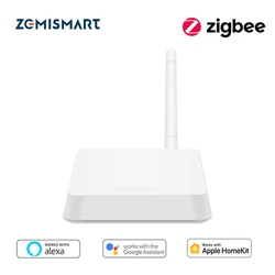 Zemismart Zigbee Gateway with Network Cable Socket Wired Connection Work with Tuya APP Remote Control Zigbee 3.0 Wired Hub