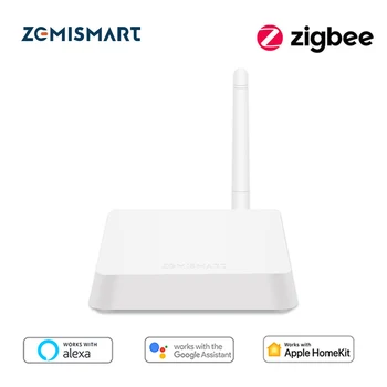 Zismart שער zigbee עם עבודת שקע כבל רשת עם חיבור חוטית עם יישום tuya שליטה מרחוק zigbee 3.0 חוטית