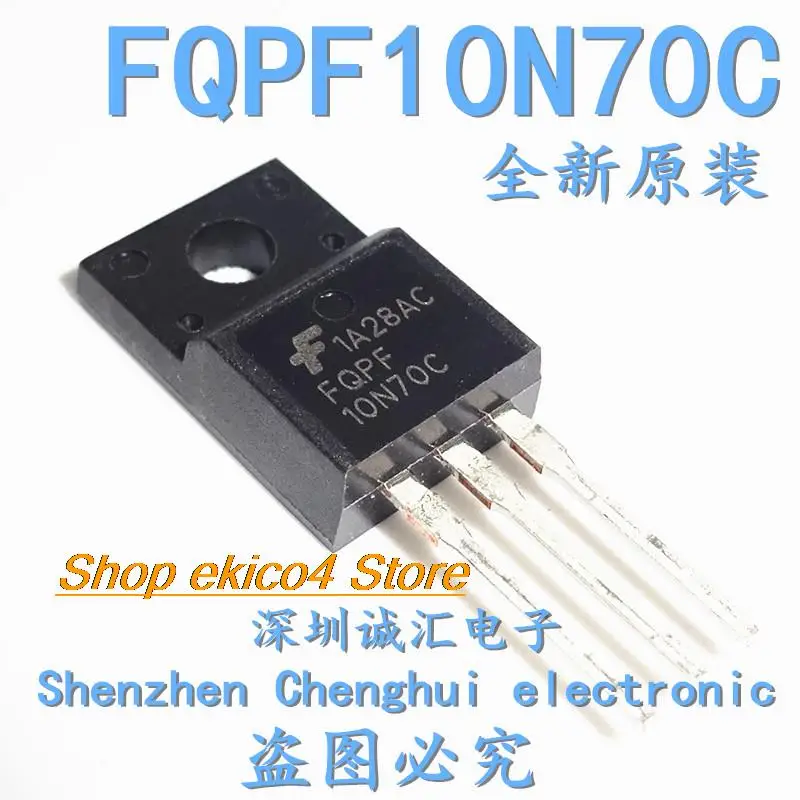 

10 шт., FQPF10N70C 10N70 10A 700V TO-220