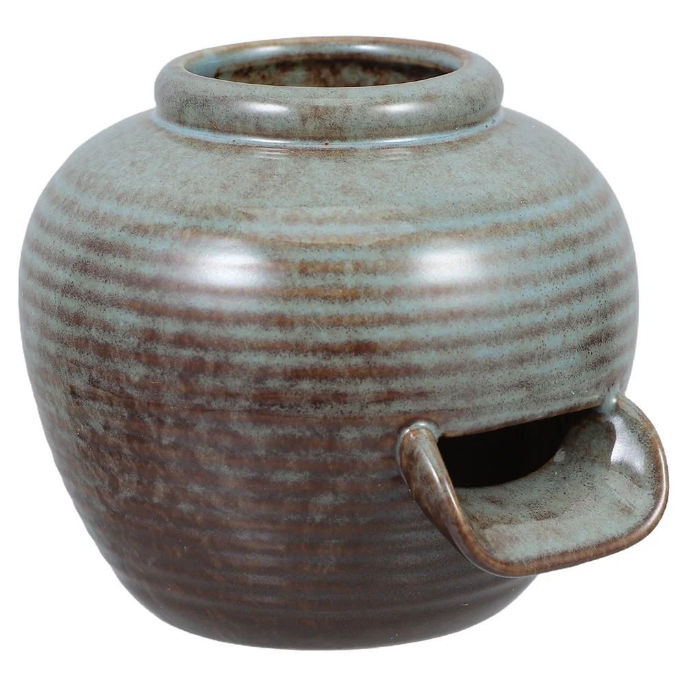 

Fountain Jar Outdoor Ceramic Waterfall Decor Circulating Water Feature Ancient Style Garden Pond Spitter for Backyard Patio