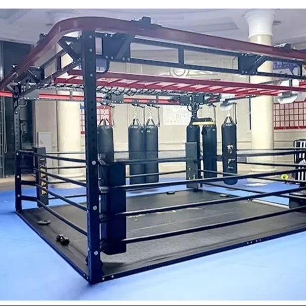 2026 Custom Professional Fighting Wrestling Floor Boxing Ring Logo Club Competition For Boxing Clubs