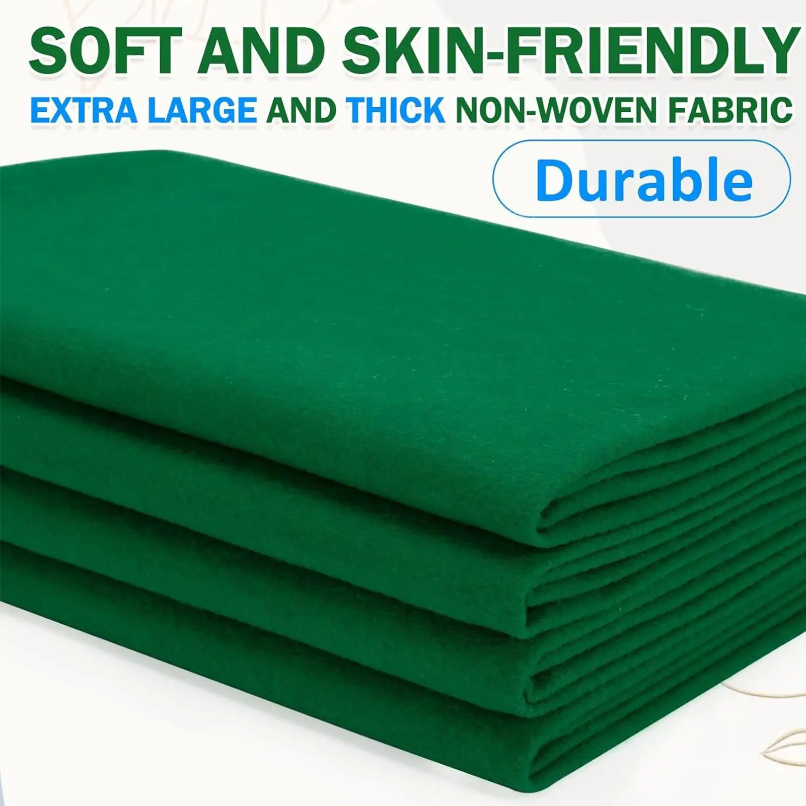 

Felt Fabric Multifunctional Adjustable Flexible Green Large Felt Fabric For Decoration Sewing DIY Crafts Dolls Costumes Table