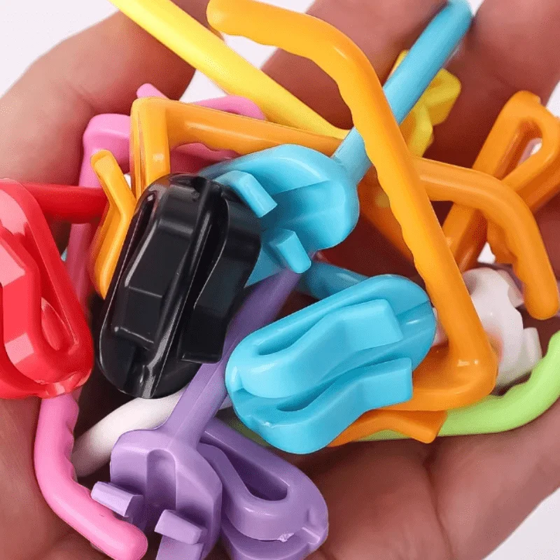 10/20pcs Pack Random Color Durable Plastic Hooks, Suitable for Metal Mesh Panels - Ideal Choice for Supermarkets, Retail Stores