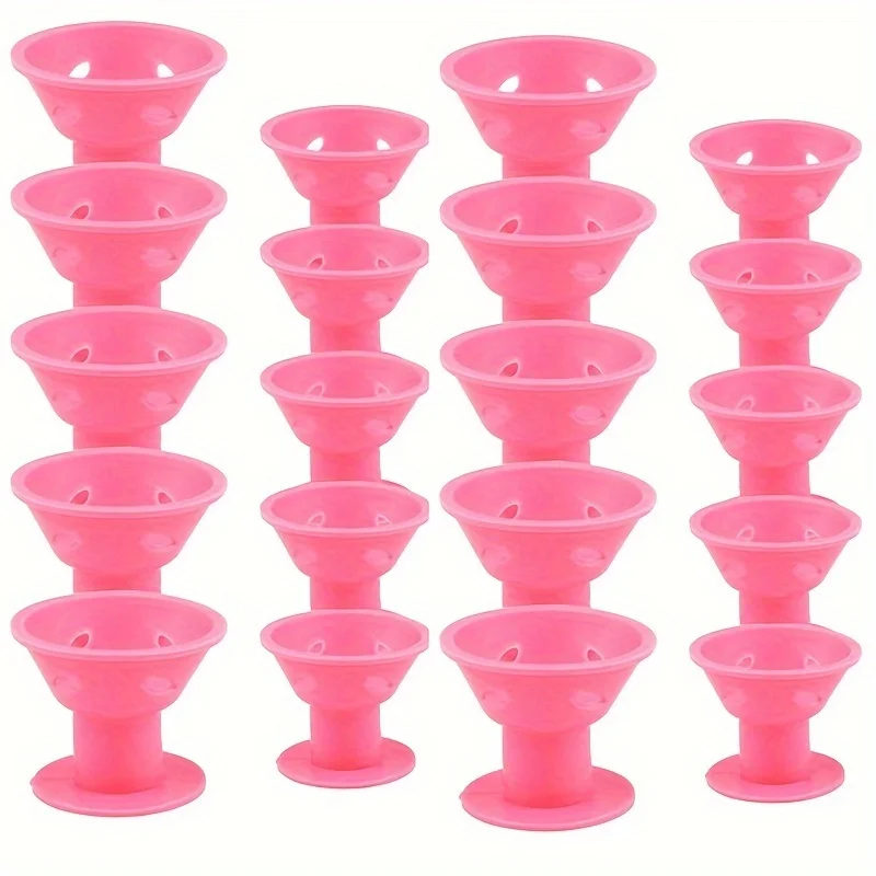 30pcs Hair Curlers, Women's Heatless Curlers, Soft Mushroom Shape Curling Tool, Shell Shape Spiral Curlers for All Hair Types