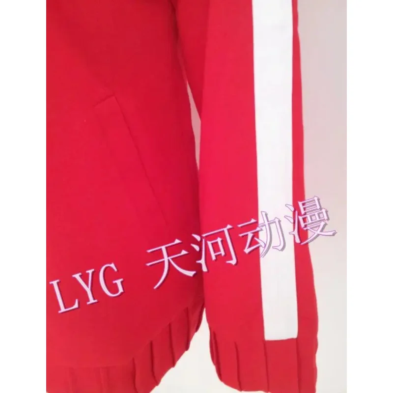 DY20 أنيمي MekakuCity الممثلين Kisaragi Shintaro لعب الأدوار تأثيري حلي للجنسين الأحمر سستة معطف المدرسة الثانوية ملابس خارجية معطف رياضي