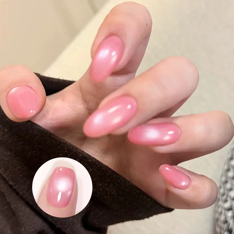 BORN PRETTY 10ml Peach Pink Garden Cat Magnetic Gel Nail Polish with Magnet Stick UV/LED Needed Soak Off Semi Permanent Varnis